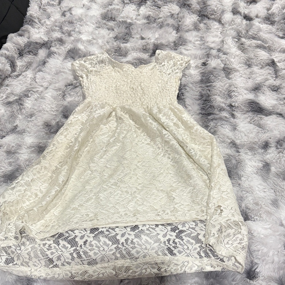 Charming Ivory Lace Kids Dress